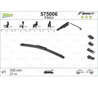 575006 VALEO Spazzola tergi per ,ALFA ROMEO,AUDI,BMW,CADILLAC,CHEVROLET,CHRYSLER