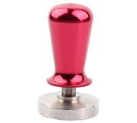 575mm. Stainless Steel Coffee Tamper, Flat Base Elastic Coffee Bean Press Tool, Coffee Powder Tamper with Spring, Supplies for and Home Use, Red