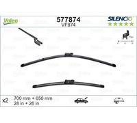 Spazzola tergicristallo VALEO Silencio Xtrm VF874, 700/650mm, Anteriore, 2 Pezzo
