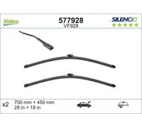 Tergicristallo per parabrezza VALEO 577928, Silencio Xtrm VF928 Lunghezza 700+450mm, 2 pezzo