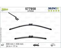 Spazzola tergicristallo VALEO Silencio 577958, 600/430mm, Anteriore, 2 Pezzo