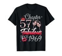 57th Birthday Queen Chapter 57 Fabulous Since 1969 Women Maglietta