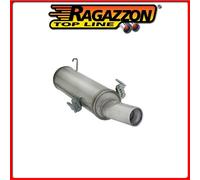 58.0030.05#1 PEUGEOT 306 POSTERIORE INOX CON TERMINALE ROTONDO 90 MM Ragazzon