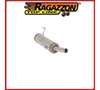 Peugeot Posteriore inox Gr. N con terminale rotondo 50 mm