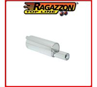 Posteriore inox con terminale rotondo Citroen C3 2002>>
