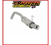 58.0317.98#1 FIAT PANDA II (TYP169) 2003>>2012 SCARICO SPORTIVO INOX GR. N CON T