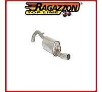 58.0563.04#1 ALFA ROMEO 75 SCARICO SPORTIVO INOX CON TERMINALE ROTONDO 80 MM Rag