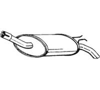 58 CV SILENZIATORE POSTERIORE PER RENAULT Twingo I C06 1.2 KW 43 CV 58