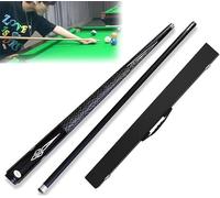 58 IH Stecca da Biliardo, 1/2 Stecca da Biliardo in Legno d'Acero Snodata in Fibra di Carbonio, Stecca da Biliardo Professionale Fatta A Mano con Scatola, 10 Mm / 11,5 Mm / 13 Mm tra Cui, 10mm