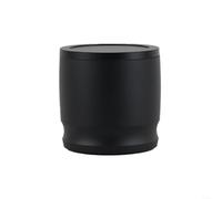 58 mm raccogli dischi da caffè in lega di alluminio con coperchio per macinini, distributore anti-volo per la preparazione dell'espresso, cattura polvere (nero)