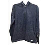 58$ Perry Ellis Portfolio Uomo, Felpa Con Cappuccio In Maglia, Blu Melangiato, S