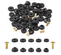 58 Pezzi Kit Rondelle per Rubinetti, 28pz Rondelle in Gomma Piatte per Rubinetti 24pz Rondelle Coniche con 6 Viti in Ottone Guarnizioni Idrauliche Gomma per Rubinetto Riparazione Bagno Cucina