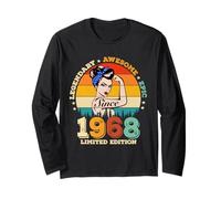 58 Year Old Legend Since 1968 - Fantastica Donna per Il 58° Compleanno Maglia a Manica