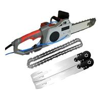 5800/6500W Sega a catena per cemento | Macchina elettrica per il taglio di pareti in cemento | Potente Motosega con Due Catene/Barra Guida | per cemento armato/muro in mattoni rossi/muro in cemento