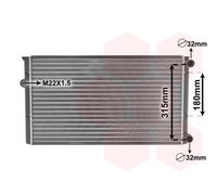 58002105 VAN WEZEL Radiatore, Raffreddamento motore per VW