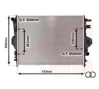 58002316 VAN WEZEL Radiatore, Raffreddamento motore per PORSCHE,VW