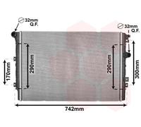 58002324 VAN WEZEL Radiatore, Raffreddamento motore per SEAT,VW