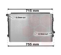 58002336 VAN WEZEL Radiatore, Raffreddamento motore per AUDI,CUPRA,SEAT,SKODA,VW