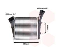 58004263 VAN WEZEL Intercooler per AUDI,PORSCHE,VW