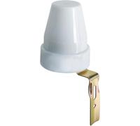 58060 Interruttore Crepuscolare per Uso Esterno IP44, Confezione Da 1, Bianco