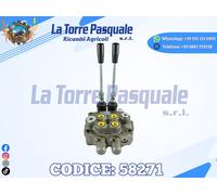 58271 DISTRIBUTORE 2 DUE LEVE LEVA DOPPIO EFFETTO 3/8" 40 LT
