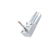 5840-555 Extended Shaft Worm Gear DC Geared electronic starter 12V24V Self-Locking Speed Regulating Metal Gear Low RPM High Torque NWPNLXEA(80RPM,12V Bracket Motor)