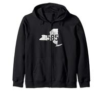 585 Codice Area Rochester Livingston New York NY Pride Felpa con Cappuccio