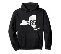 585 Codice Area Rochester Livingston New York NY Pride Felpa con Cappuccio