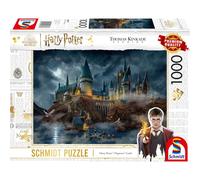 Schmidt Spiele 58577-Puzzle da 1000 pezzi, Thomas Kinkade, Wizarding World, Harry Potter, Castello di Hogwarts, Multicolore, 58577