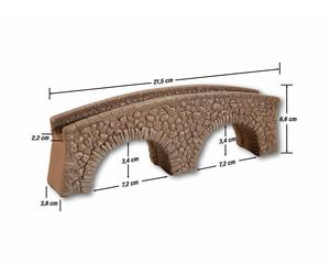 58692 Noch HO Ponte pedonale montato come da foto scala 1:87