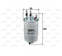 Valeo Filtro carburante 587525 per condotti/circuiti – Fiat Doblo, Palio, Punto, Strada