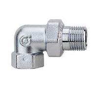 588151 3/4" F x M a bocchettone Raccordo a tre pezzi curvo. Cromato CALEFFI