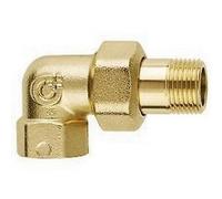 588160 1 F x M a bocchettone Raccordo a tre pezzi curvo CALEFFI