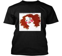 58979-BETTE Midler T Shirt Fit Casual Graphic Short Sleeve Tops Black XL