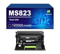 58D0Z00 58D0ZA0 58D0Z0E Unità Tamburo Compatibile Per Lexmark B2865dw M5255 M5270 MS823dn MS821dn MS822de MX825dn MX822ade XM5365 XM7355 XM7370 XM7365 MS725dvn MS821dn,Black-1 PACK