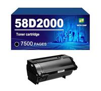 58D2000 Cartuccia Toner Compatibile Per Lexmark MS725dvn MS821dn MS821n MS822de MS823dn MS825dn MS826de MX721ade MX722ade MX722adhe MX822ade MX826ade Stampante,Black-1 Pack