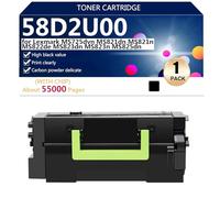 58D2U00 Cartuccia Toner di Ricambio per Lexmark MS822ade MS821dn MS823dn MX721ade MS822de MS826de MX722adhe MS725dvn Stampante, Nitida e Brillante, 55000 Pagine,Black-1 pack