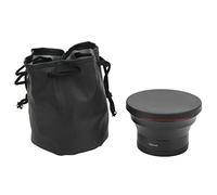 58mm 0,43X 2 Elementi in 2 Gruppi Obiettivo Grandangolare Obiettivo per Fotocamera in Vetro Ottico con Obiettivo Macro Rivestimento Antiriflesso Pellicola Blu per Fotografia di