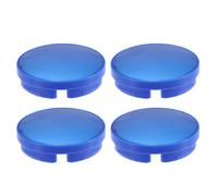 58mm 4 Clip Auto Ruota Cerchio Mozzo Centro Cappucci Copertura Copri Blu - 4pz