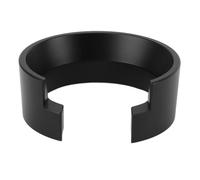 58mm Coffee Dosing Funnel | Aluminum Dosing Ring for Coffee Portafilter | Prevents Mess & Waste for Coffee Machines | Dishwasher Safe (Black)