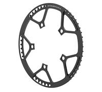 58T Anodizzato per bicicletta, lavorazione CNC, forte e robusto, per una guida e pratica (nero)