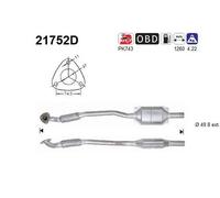 59 KW 80 CV CATALIZZATORE PER Opel Astra G Tre Vol T98 1.7 CDTi
