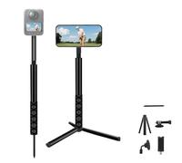 59"Magnetico Golf Selfie Bastone Treppiede Supporto compatibile con IPhone Regolabile Alluminio Telefono Monopiede Punta Terra Oscillazione Formazione compatibile con GoPro Telecamera Registrazione