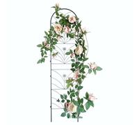 59 "x 17,5" Black Garden Garden Trellis Metal Outdoor Trellis per arrampicare Clematis, viti e fiori Design decorativo ad arco per giardini e patios