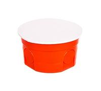 5901752632103 Scatola da incasso 80 mm rossa con coperchio PO-80 0283-00/50 Pezzi/Elektro-plast Aufleger