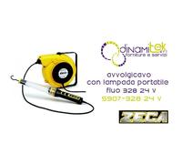 5907/328 24V AVVOLGICAVO CON LAMPADA PORTATILE FLUO 328 24 V ZECA