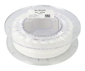 5907753131256 Filamento: PC + PTFE 1,75mm bianco 270-295°C 500g ROSA 3D