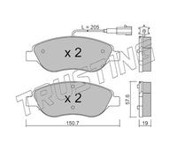 593.1 TRUSTING Kit pastiglie freno, Freno a disco per ALFA ROMEO,FIAT,LANCIA