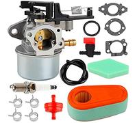 593599 Carburetor for Briggs Stratton 591137 590948 590780 593380 591597 2700-3000PSI Pressure Washer Carburetor for Troy Bilt 7.75 Hp 8.5HP 8.75Hp Engines TB360 Mower with Air Filter Kit