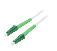 59587 Cavo patch in fibra ottica OS2 LC/APC, su entrambi i lati 5 m LSZH bian...